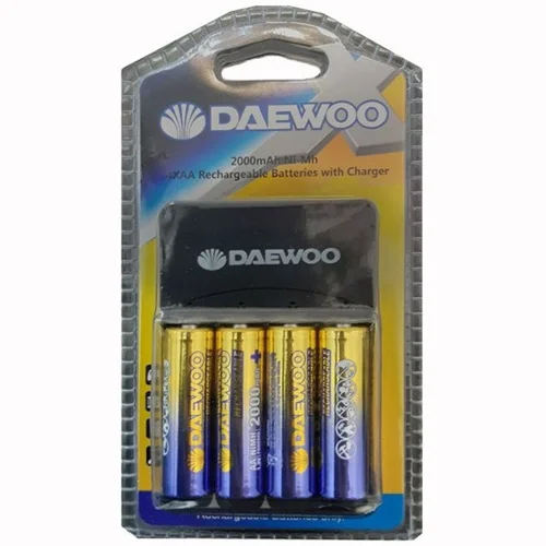 شارژر باتری دوو مدل 10134 به همراه باتری قلمی مجموعه 4 عددی