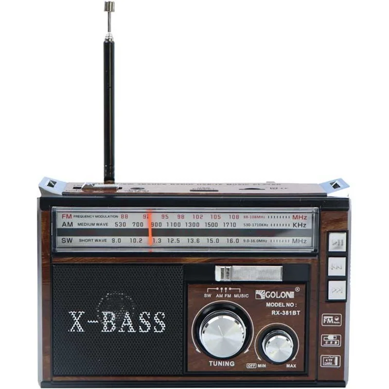 رادیو بلوتوثی گولون مدل GOLON RX-381BT