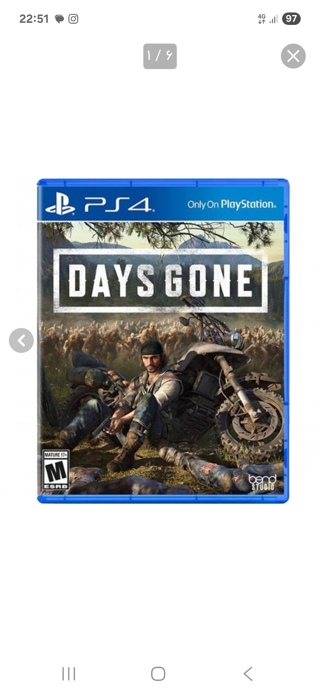 دیسک بازی DAYS GONE برای Ps4 (کارکرده)