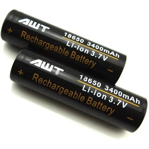 باتری لیتیوم یون قابل شارژ ای دبلیو تی مدل LI-ION-18650 ظرفیت ۳۴۰۰mAh