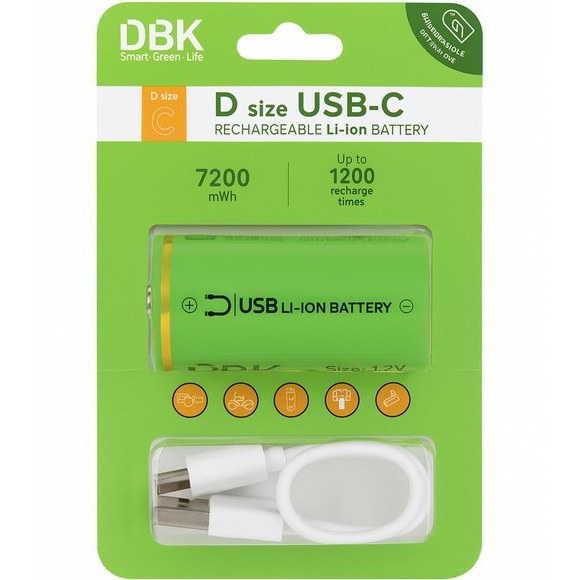 باتری قابل شارژ D دی بی کی مدل USB-C LI-ION