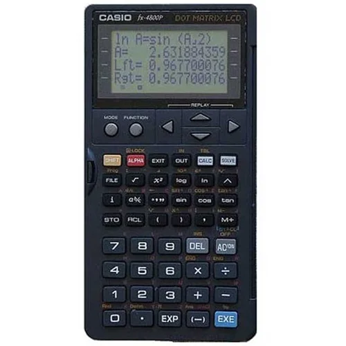 ماشین حساب casio fx 4800p به همراه دفترچه فارسی (آکبند)